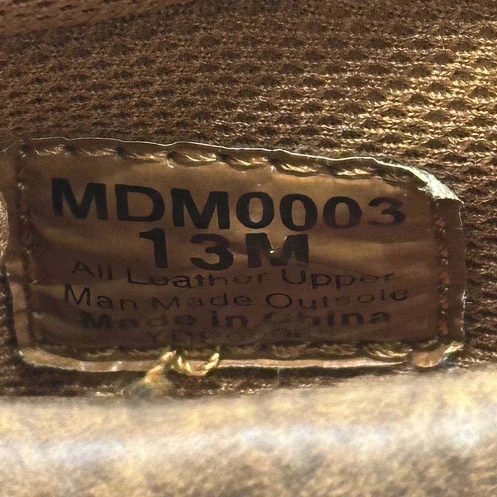 Twisted X Mens 13M Driving Mocs Distressed Brown‎ Leather Chukka Shoes MDM0003